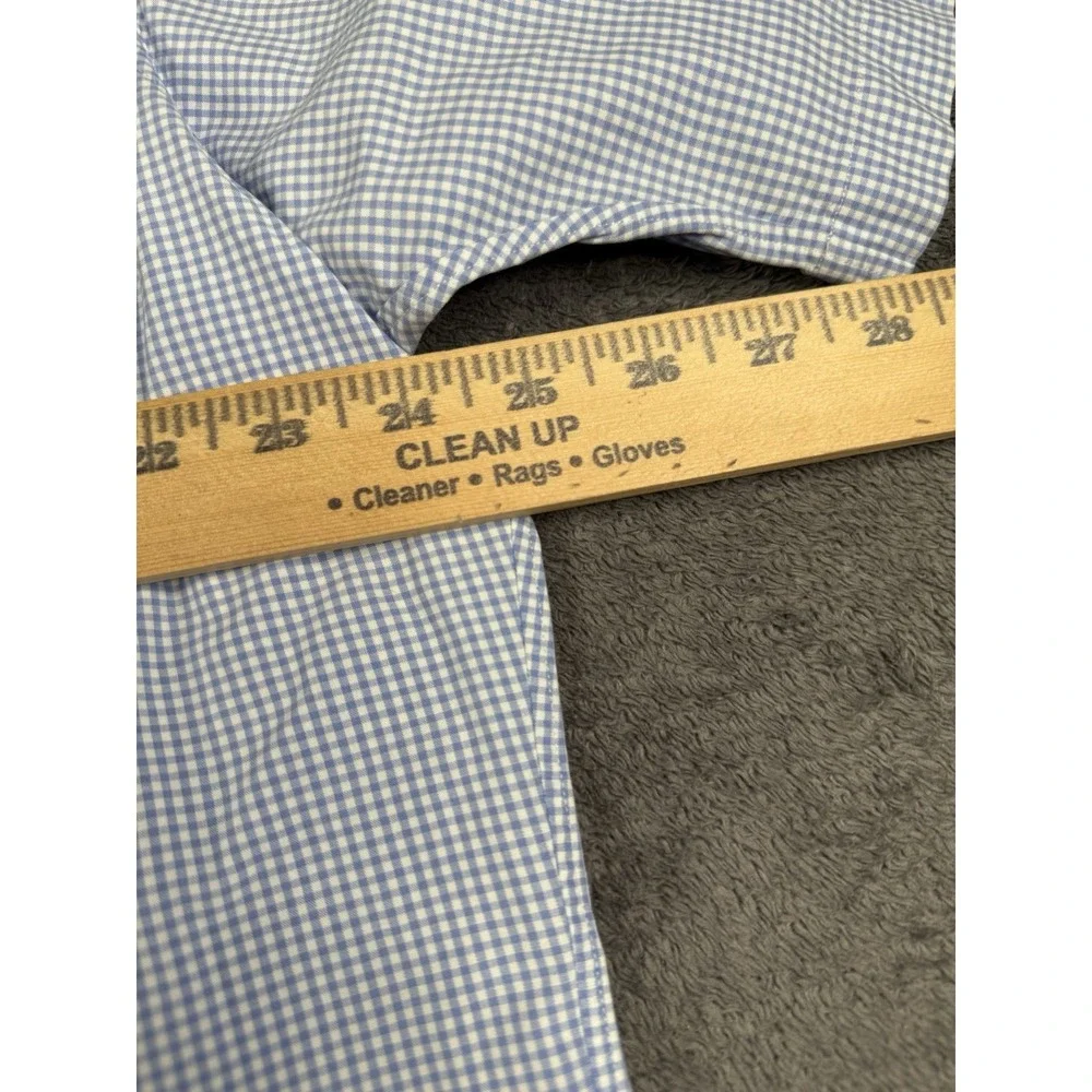 Ralph Lauren Shirt Men XL Blue Check Plaid Button Up Pink Pony Cotton Preppy